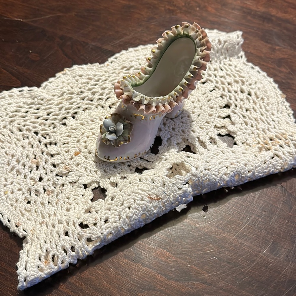 Vintage porcelain shoe